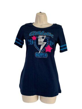 Vintage Y2k Self Esteem Womens Size Large Short Sleeve Tshirt Tee Black Pink Blu